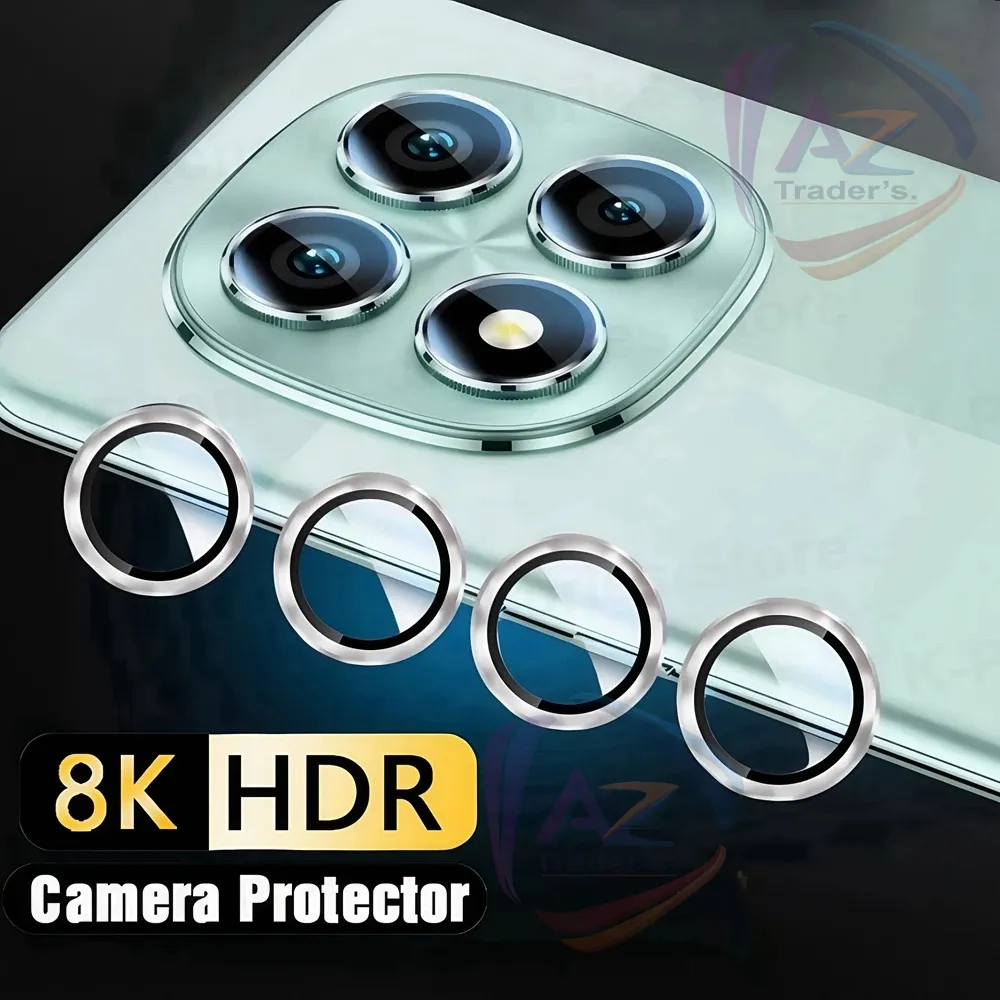 Redmi Note 14 Pro Camera Ring Glass Tempered Camera Protector Lens Glass 100% Orignal Premium Quality For Redmi Note 14 Pro Camera Glass metal ring Glass Protector