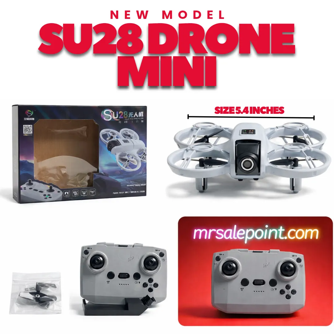 SU28 Mini Drone – 2026 New Model | Four Axis Gyro Flyer | Compact & Fun for Kids & Beginners | DJI New Copy Drone | High Quality Camera Drone