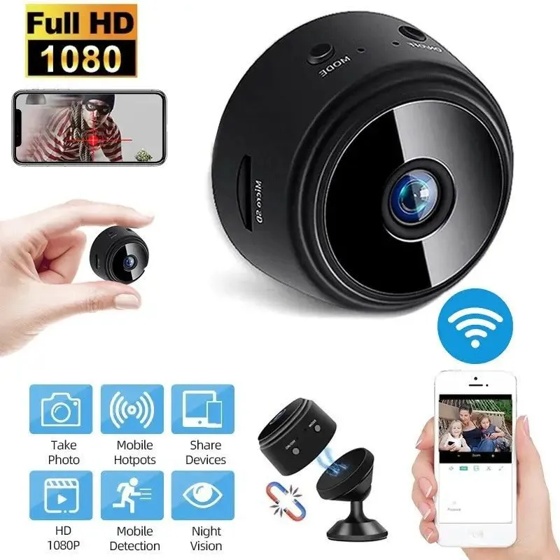 A9 Mini Camera with stand || Wifi Camera Wireless Monitoring HD || New Camera || Mini Wifi Camera || Home Security DVR Sensor Wifi Cameras with V38 APPd