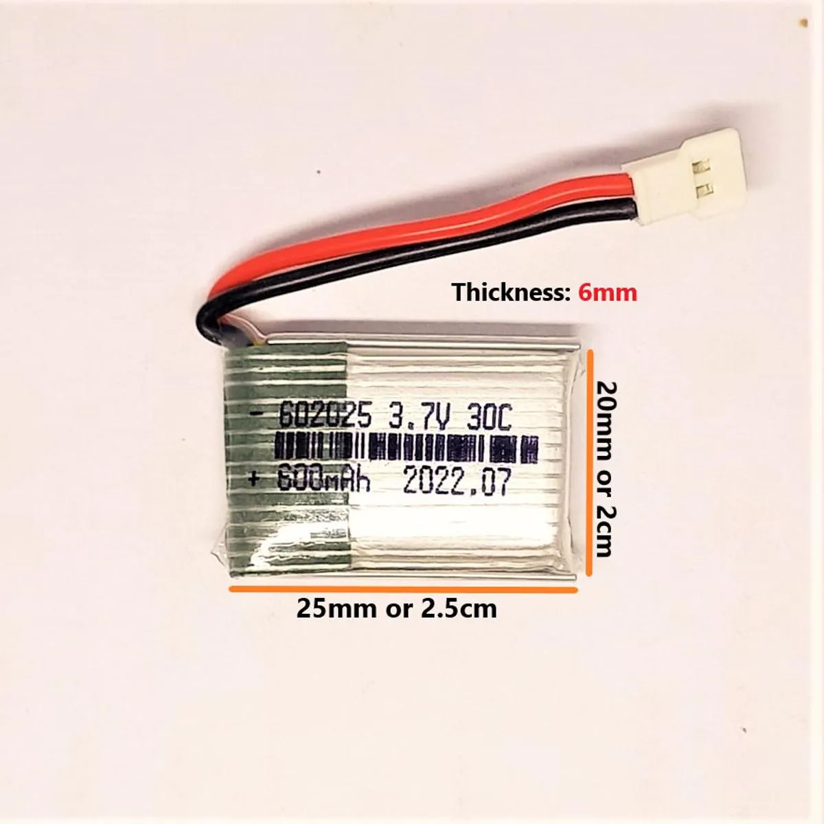 30C Original Drone Battery 500Mah, 700Mah, 1000Mah, 1100Mah - High Power High Capacity Good Fly - Drone  Battery