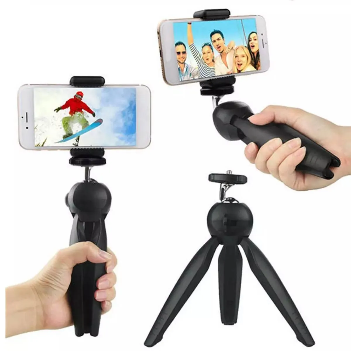 YT 228 Mini Tripod For Mobile Phones & Camera With Mobile Clip