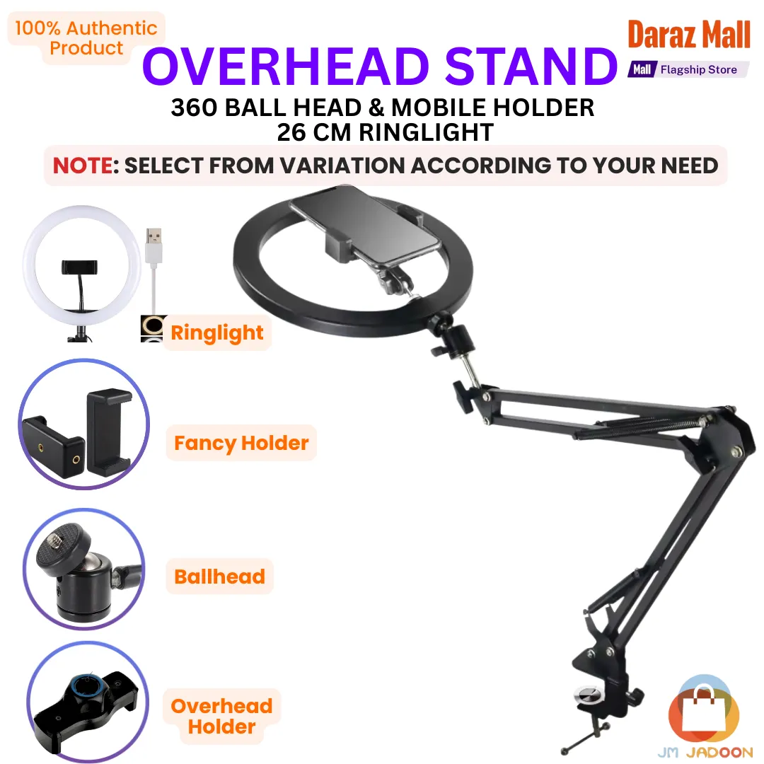 Overhead Scissor Arm Stand Tripod DIY STAND Table Mobile Stand Mobile Holder Flexible Table tripod Stand for Sketching Baking Vlogging Crafting Demo Videos Live Streaming makeup Overhead Product Pictures and Videos for Tiktok Youtube Facebook Instagram