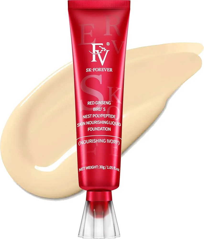 FV Foundation, Matte Waterproof Liquid Foundation Ivory Shade | Best Tube Foundation 30g