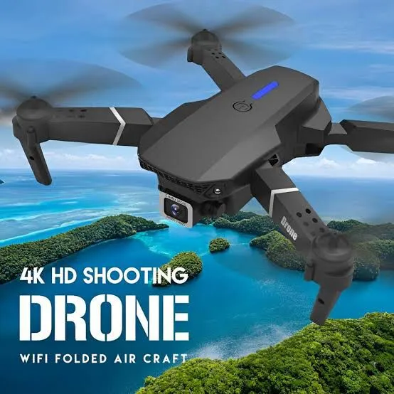 E88 Pro Drone with 4K Camera, WiFi FPV 1080P HD Dual Foldable RC Quadcopter Altitude Hold, Headless Mode, Visual Positioning