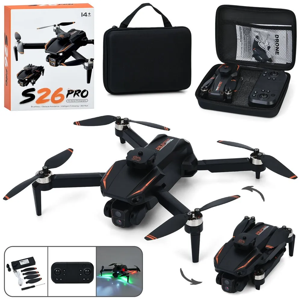 S26 Pro Drone Dual Camera Drone For Kids Toy Drone Brushless Motor Drone For Children