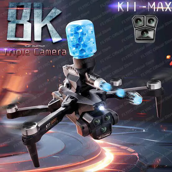 K11 Drone / Gel Blaster Drone Toy / Drone with 3 cameras 8k with shoter balls