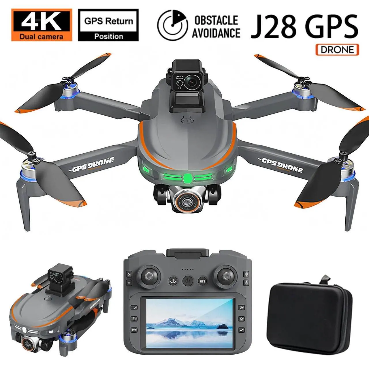 S28 BIG DISPLAY DRONE WITH LASER SENSOR 720P CAMERA